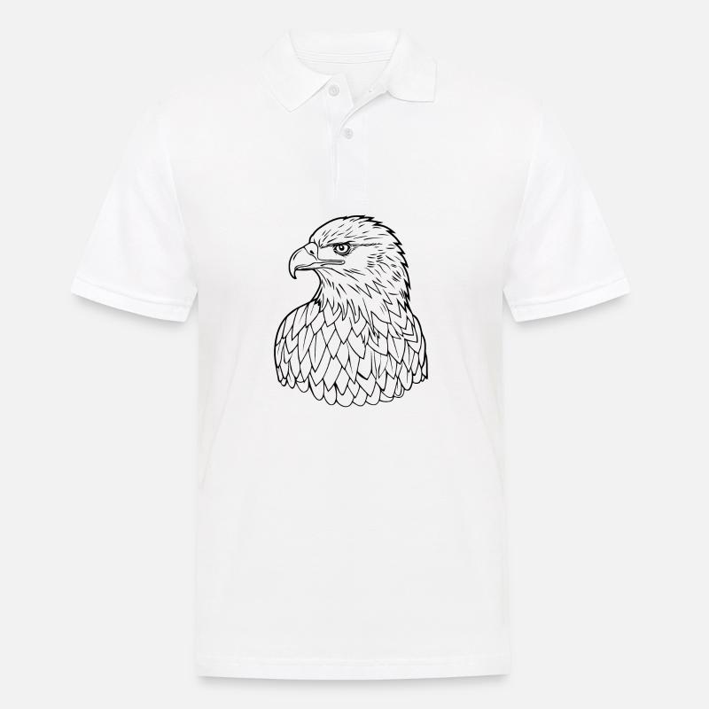 Eagle Eagle Head - Men's Polo Shirt - white