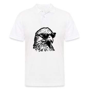 Adler Adlerkopf - Männer Poloshirt - Weiß - Vorne - Kai (181cm)