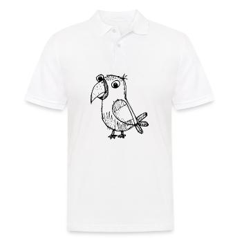 Perroquet oiseau - Polo Homme - blanc - Devant - Kai (181cm)