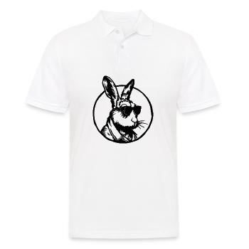 Rabbit Rabbit - Men's Polo Shirt - white - Front - Kai (181cm)