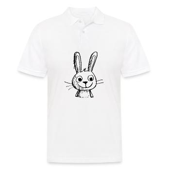 Hase Kaninchen - Männer Poloshirt - Weiß - Vorne - Kai (181cm)