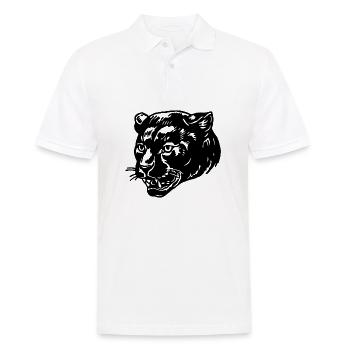 Panther - Männer Poloshirt - Weiß - Vorne - Kai (181cm)