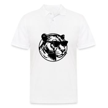 Panther - Männer Poloshirt - Weiß - Vorne - Kai (181cm)