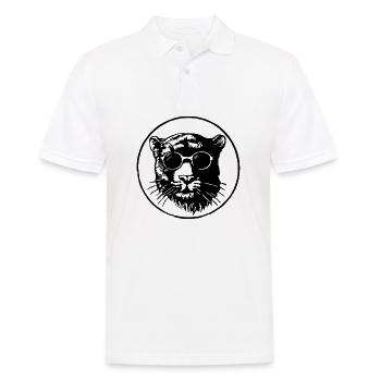 Panther - Männer Poloshirt - Weiß - Vorne - Kai (181cm)