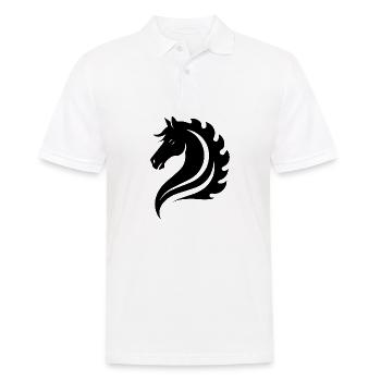 Pferd Pferde Reiten Reiter Reiterin - Männer Poloshirt - Weiß - Vorne - Kai (181cm)