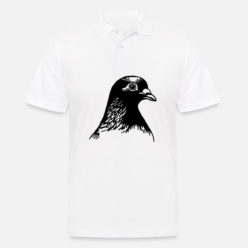 Brieftaube Taubenzüchter Geschenke - Männer Poloshirt - Weiß