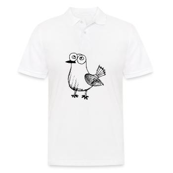 Taube Tauben Taubenzüchter Geschenk - Männer Poloshirt - Weiß - Vorne - Kai (181cm)