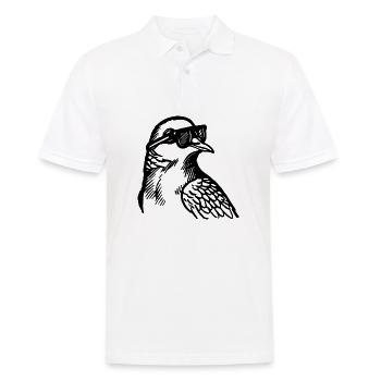Taube Tauben Taubenzüchter Geschenk - Männer Poloshirt - Weiß - Vorne - Kai (181cm)