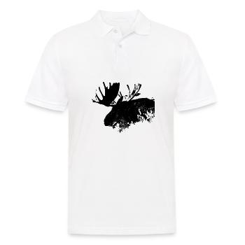Moose - Men's Polo Shirt - white - Front - Kai (181cm)