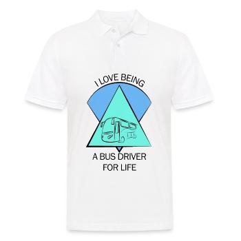 Bus Bus Driver School Bus Bus Bus Bus Driver - Men's Polo Shirt - white - Front - Kai (181cm)