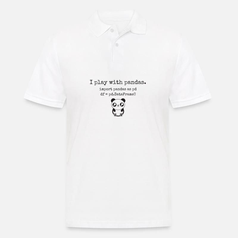 Für Data Scientists und Python-Programmierer - Männer Poloshirt - Weiß