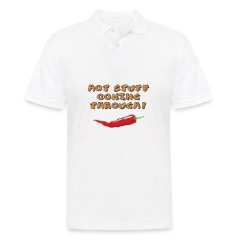 Des trucs chauds qui passent par les amateurs de chili - Polo Homme - blanc - Devant - Kai (181cm)