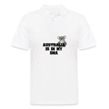 Australien ist in meiner DNA australisch - Männer Poloshirt - Weiß - Vorne - Kai (181cm)