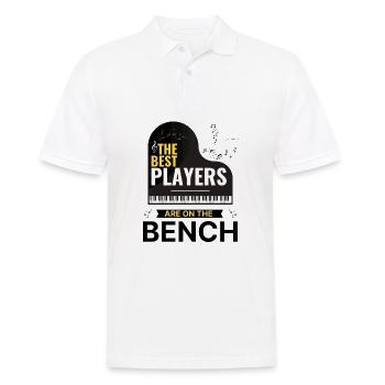Pianiste Les meilleurs joueurs sont sur le banc Piano - Polo Homme - blanc - Devant - Kai (181cm)