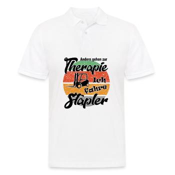 Staplerfahrer Gabelstapler Therapie - Männer Poloshirt - Weiß - Vorne - Kai (181cm)