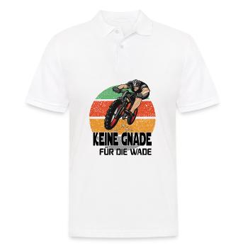 Fahrradfahrer Kurierfahrer Kurierfahrerin Waden - Männer Poloshirt - Weiß - Vorne - Kai (181cm)