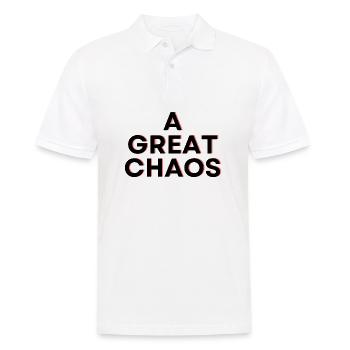 A Great Chaos - Männer Poloshirt - Weiß - Vorne - Kai (181cm)
