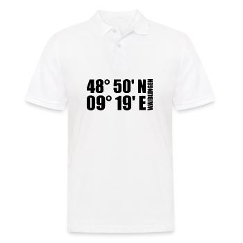 Coordonnées de Waiblingen - Polo Homme - blanc - Devant - Kai (181cm)