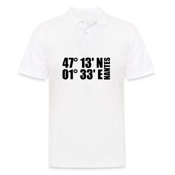 Nantes Coordinates - Men's Polo Shirt - white - Front - Kai (181cm)