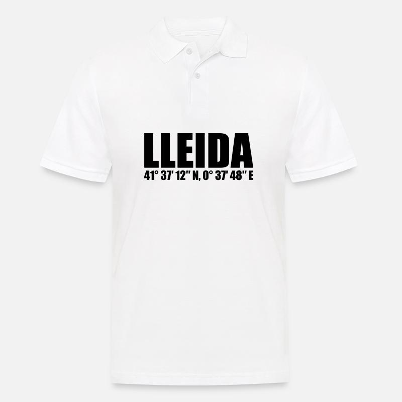 Coordonnées de Lleida - Polo Homme - blanc