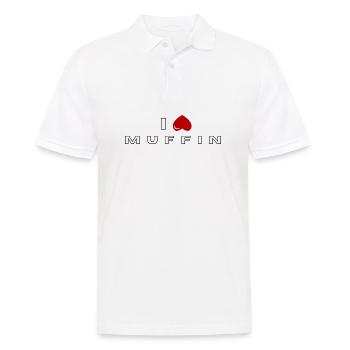 I hate Muffin - Men's Polo Shirt - white - Front - Kai (181cm)