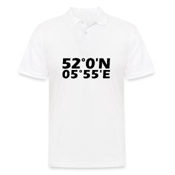 Coordonnées d’Arnhem - Polo Homme - blanc - Devant - Kai (181cm)