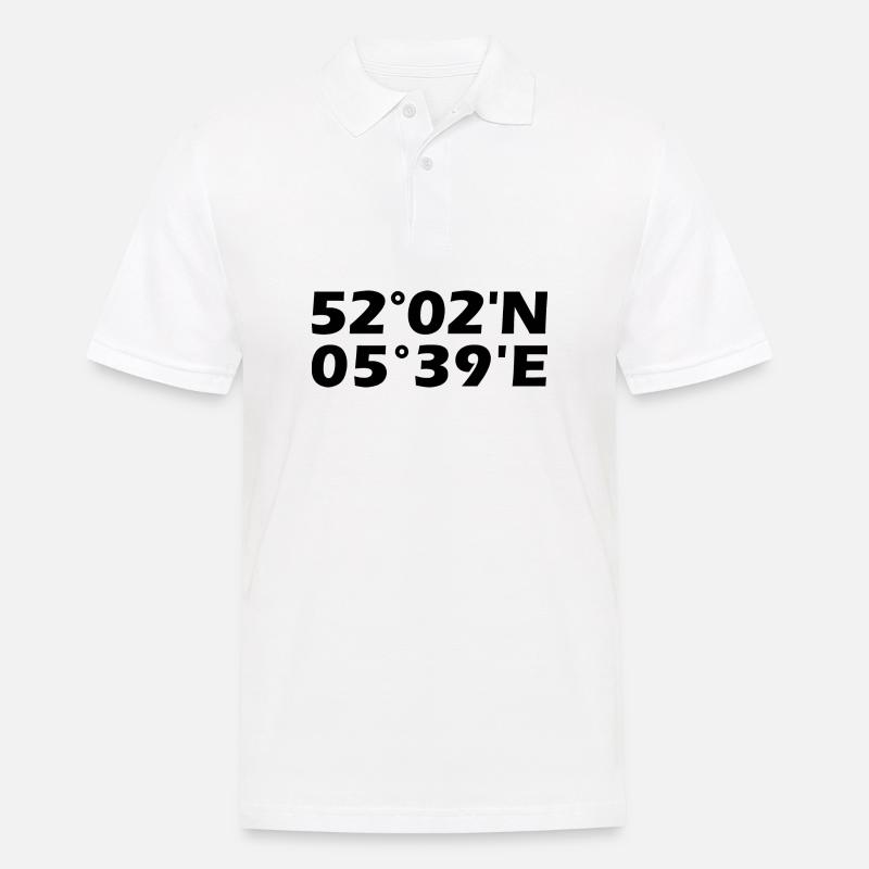 Coordonnées Ede - Polo Homme - blanc
