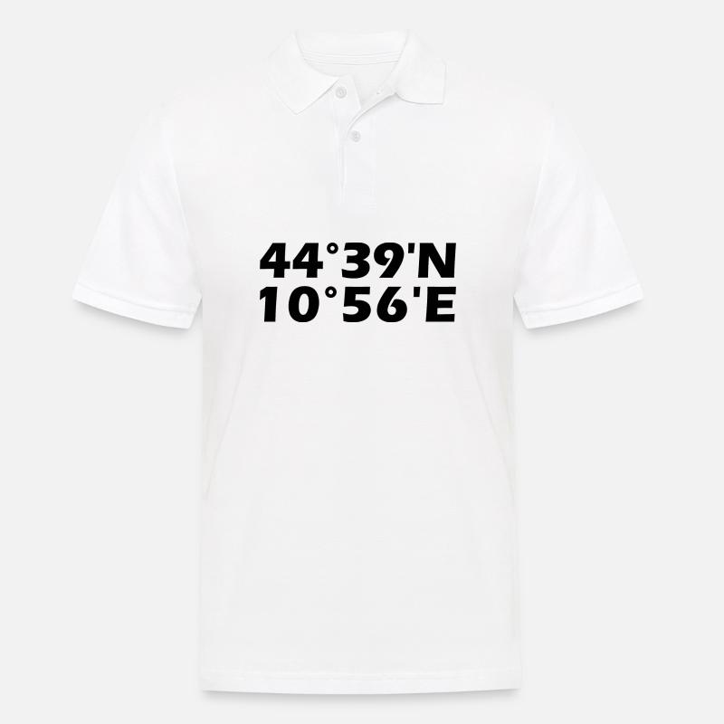 Coordonnées de Modène - Polo Homme - blanc