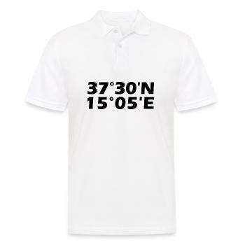 Coordonnées de Catane - Polo Homme - blanc - Devant - Kai (181cm)