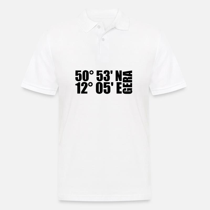 Gera coordinates - Men's Polo Shirt - white