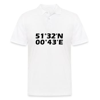 Southend-on-Sea coordinates - Men's Polo Shirt - white - Front - Kai (181cm)