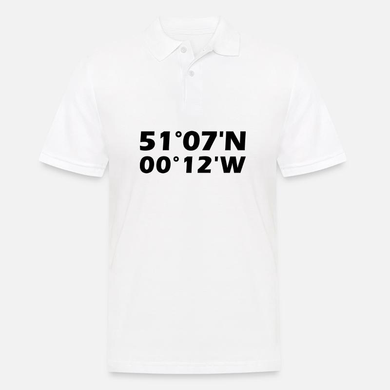 Crawley coordinates - Men's Polo Shirt - white