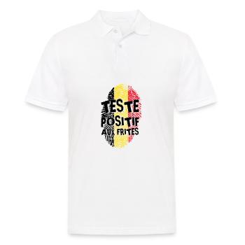 Testé positif aux frites - Polo Homme - blanc - Devant - Kai (181cm)