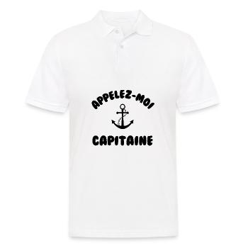 Appelez moi capitaine - Polo Homme - blanc - Devant - Kai (181cm)