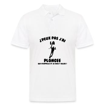 J’peux pas j’ai plongée - Polo Homme - blanc - Devant - Kai (181cm)