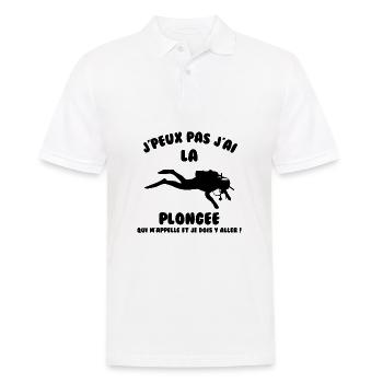 J’peux pas j’ai plongée - Polo Homme - blanc - Devant - Kai (181cm)