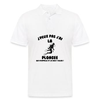 J’peux pas j’ai plongée - Polo Homme - blanc - Devant - Kai (181cm)