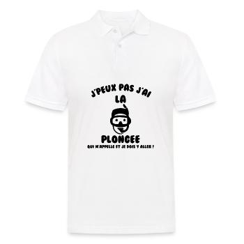 J’peux pas j’ai plongée - Polo Homme - blanc - Devant - Kai (181cm)
