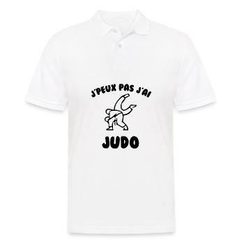 J’peux pas j’ai judo - Polo Homme - blanc - Devant - Kai (181cm)