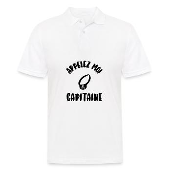Appelez moi capitaine - Polo Homme - blanc - Devant - Kai (181cm)