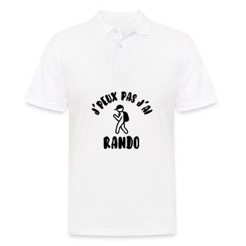 J’peux pas j’ai rando - Polo Homme - blanc - Devant - Kai (181cm)