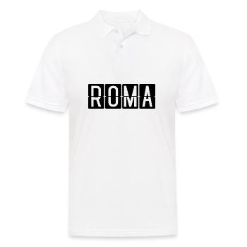 Roma Flughafentafel - Männer Poloshirt - Weiß - Vorne - Kai (181cm)