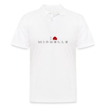Ich hasse Michelle - Männer Poloshirt - Weiß - Vorne - Kai (181cm)