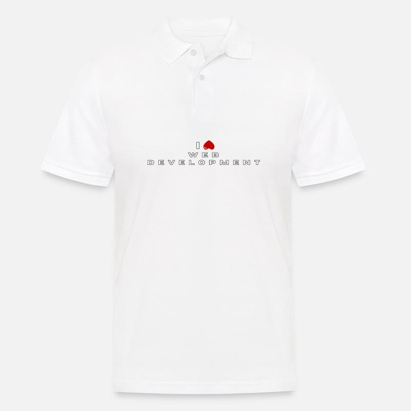 Ich hasse Webentwicklung - Männer Poloshirt - Weiß