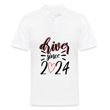 Driver's License 2024 Driving Test Driving Test - Men's Polo Shirt - white - Front - Kai (181cm)