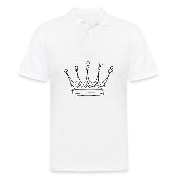Krone - Männer Poloshirt - Weiß - Vorne - Kai (181cm)
