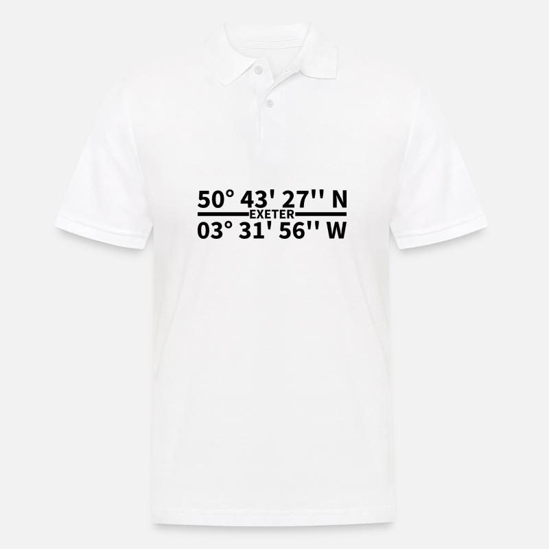 Exeter coordinates - Men's Polo Shirt - white