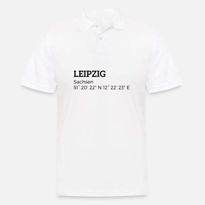 les coordonnées Leipzig Saxe - Polo Homme - blanc