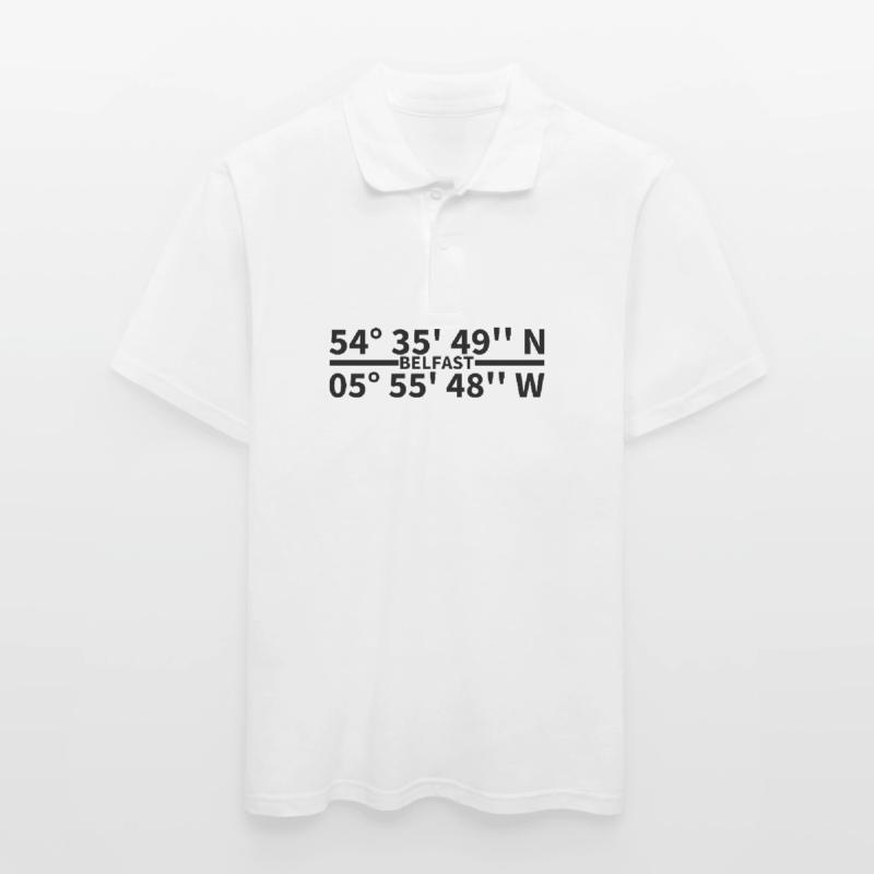 Belfast coordinates Men's Polo Shirt
