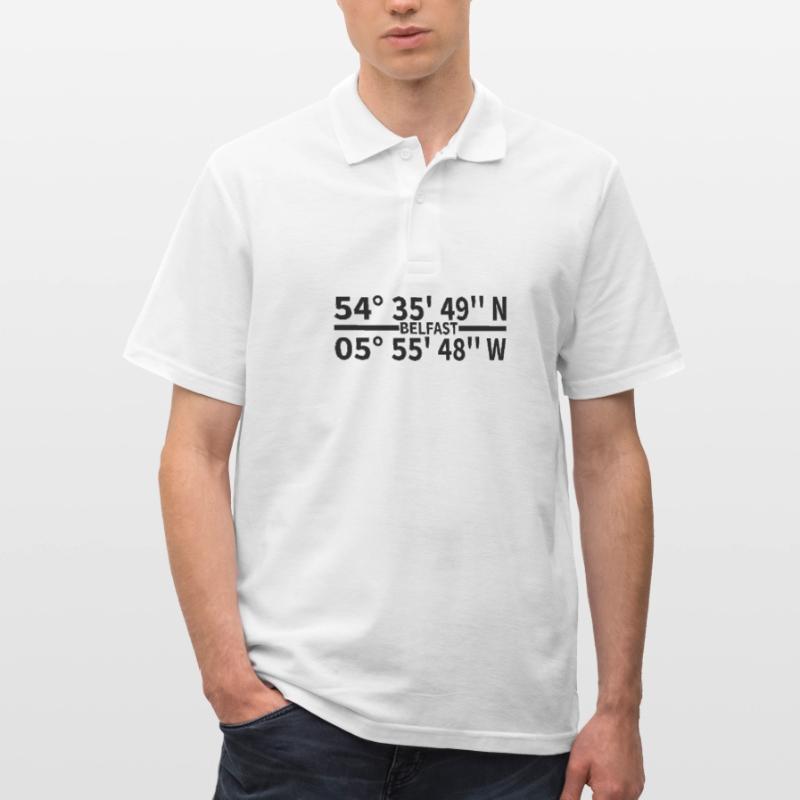 Belfast coordinates Men's Polo Shirt